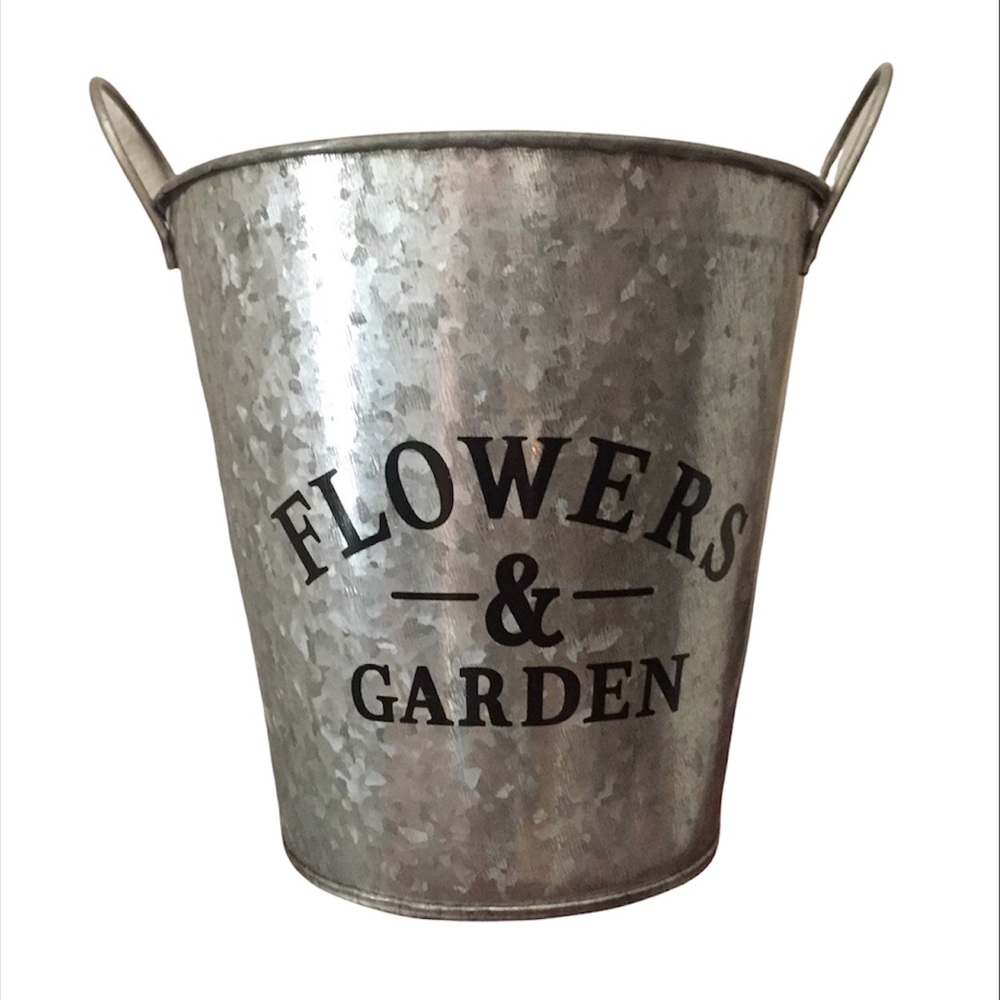 🌺 GALVANIZED FLOWER PLANTER 🌺